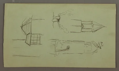 Tekening, Torens, Daken, Spicket, Dak, juli 1868
