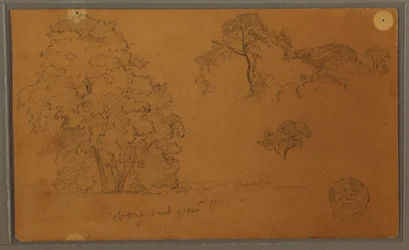 Tekening, Bomen, 1857