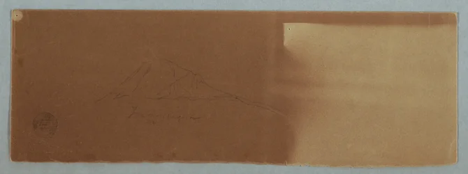 Tekening, Tungurahua vulkaan, Ecuador, juni 1857