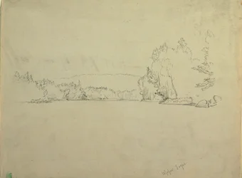 Tekening, Upper Togue Lake, ca. 1885