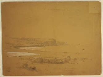 Tekening, Whale Cove, Grand Manan Island, Canada, september 1851