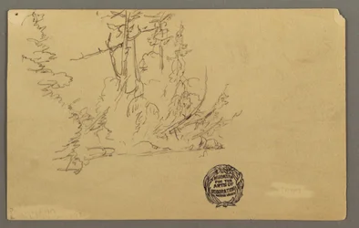 Tekening, Houtwal, mogelijk 1877