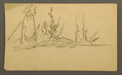Tekening, Bosrijk eiland, mogelijk 1877