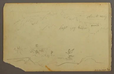 Tekening, Boslandschap, 1844