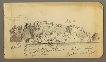 Tekening, Bosoever, water, 1878