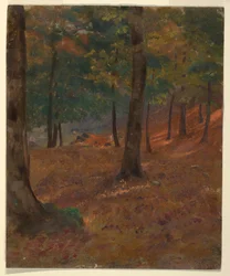 Tekening, Boslandschap, 1870-80