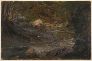 Tekening, Bosbeek, 1850-60