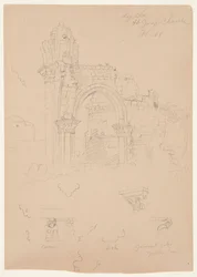 Ruïnes van de St. George-kerk, Lydda (hedendaags Lod)