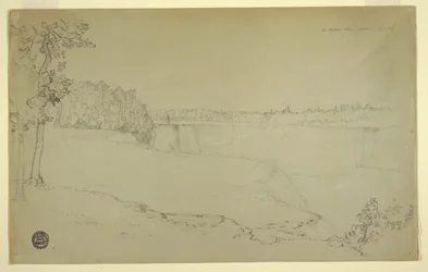 Studies. De Niagara-watervallen.