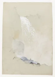 Studie van de Tequendama-watervallen bij Bogotá, Colombia