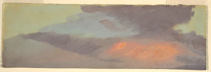 Zonsondergang wolkenstudie
