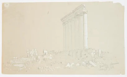 Tempel van Jupiter bij zonsopgang, Baalbek