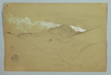 Uitzicht vanuit het oosten op de berg Chimborazo, Ecuador