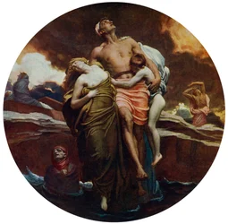 En de zee gaf de doden die erin waren, tentoongesteld 1892, 1912