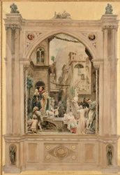 Voorbereidingen voor een Festa, Florence