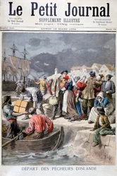 Vertrek van de IJslandse vissers