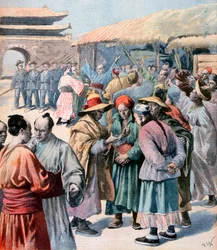Onrust in Seoel, Korea, 1894