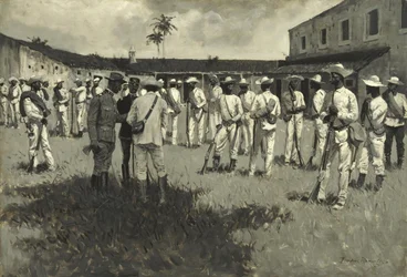 Het leger van Gomez ontbinden