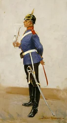 Infanterieofficier, volledig tenue