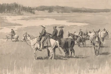 Aan de Bronwateren--Burgess Vindt een Voorde, ca. 1893