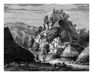 Landschap van het Eiland Timor