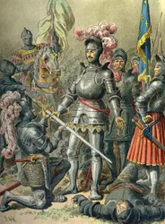 Francois I in Pavia (1525), nederlaag waar hij gevangen werd genomen