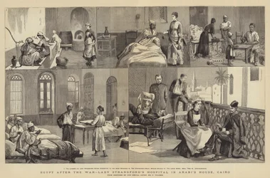 Egypte na de Oorlog, het Ziekenhuis van Lady Strangford in het Huis van Arabi, Caïro