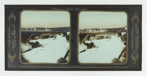 Winter, Niagara Falls, Table Rock, Canadese Kant