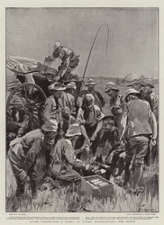 Na het verrassen van een groep Boeren, het verdelen van de buit