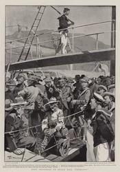 Boer gevangenen aan boord van H.M.S. Penelope