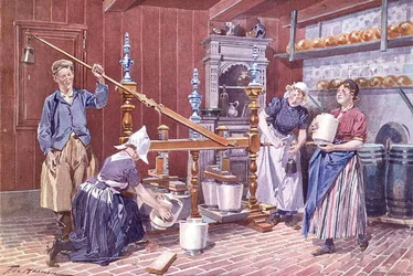 Kaasproductie in Nederland, ca. 1900