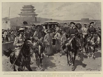 De Crisis in China, de Intocht van Prins Ching in Peking