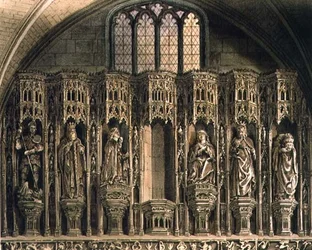 Scherm over de Chantry van Hendrik de Vijfde, plaat O uit 