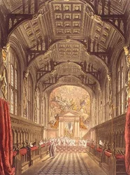 De kapel van All Souls College, illustratie uit de 