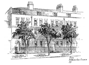 Alexander Pope, Mawsons Row, Chiswick, Londen, 1912