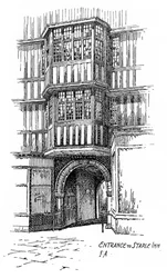 Ingang van Staple Inn, Holborn, Londen, 1912