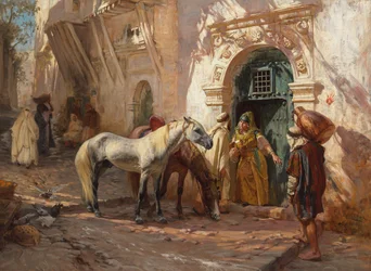 Een scène in Noord-Afrika, 1885