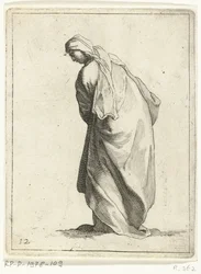 Lopende vrouw