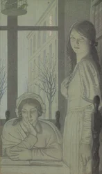 Interieur - Avond, 1915