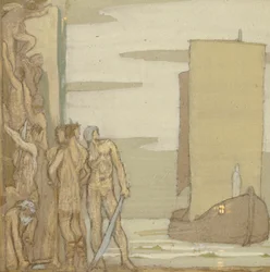 De Landing van St. Patrick in Ierland
