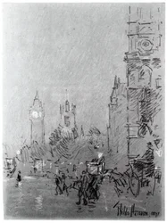 Londen, avond, 1897