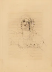 Portret van Lady Emma Hamilton, minnares van Horatio Nelson