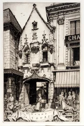 Een scène in Tours