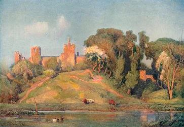 Een oud fort in Suffolk