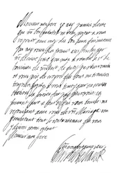 Brief van Henrietta Maria, koningin van Karel I