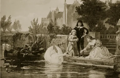 De kinderen van Karel I, illustratie uit ‘Hutchinsons geschiedenis van de Britse natie’, circa 1923