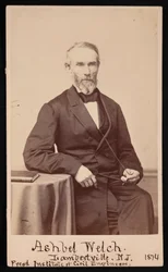 Portret van Ashbel Welch 1809-1882, mei 1874