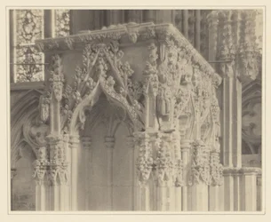 [Lincoln Cathedral, Detail van Draagbaar Schrijn].