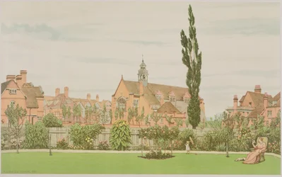 Kerk en Pastorie, Bedford Park, 1881