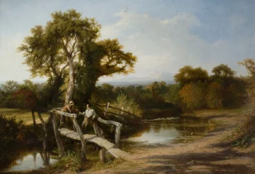 Worcestershire landschap in de herfst